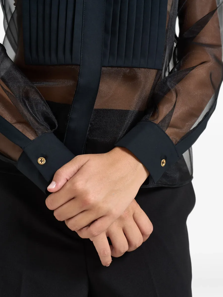sheer pleated shirt 5