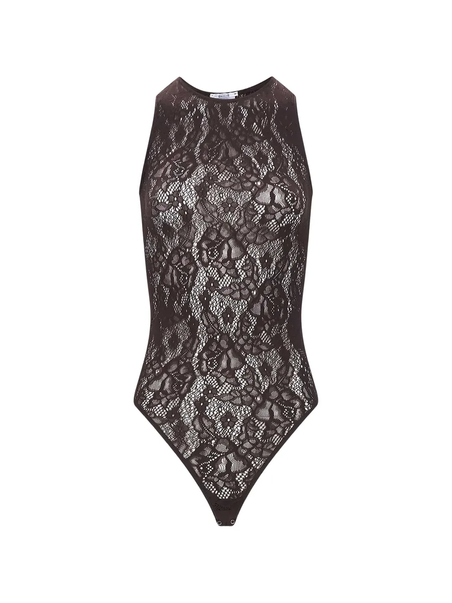 lace-pattern bodysuit 1
