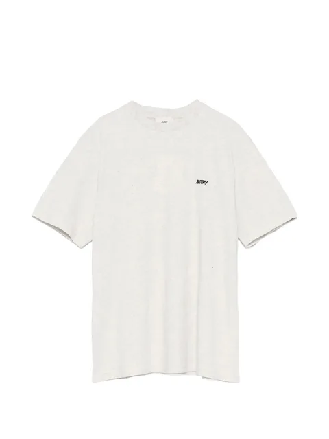 logo-embroidered T-shirt
