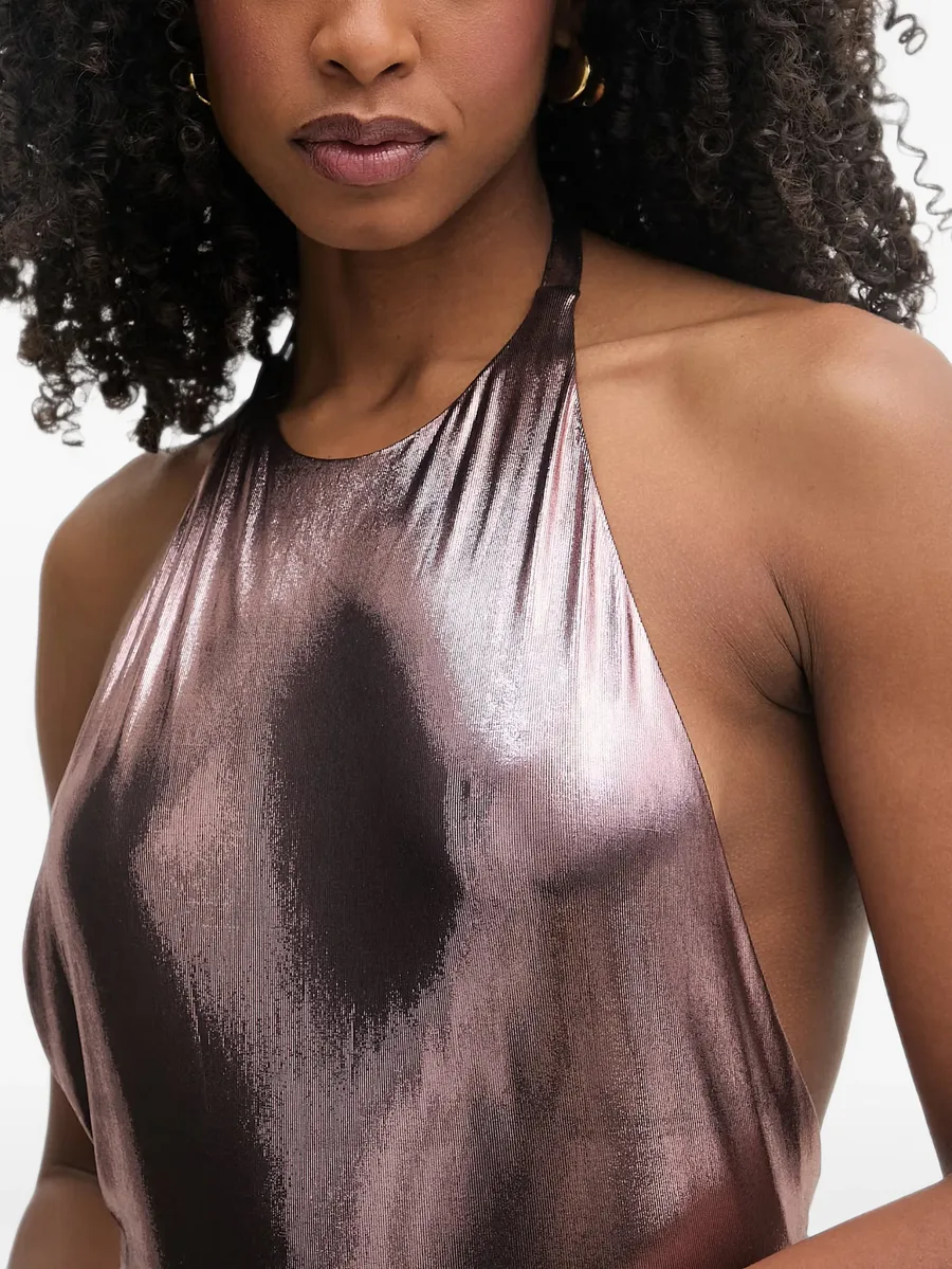 Anida twist-detail halterneck maxi dress 4