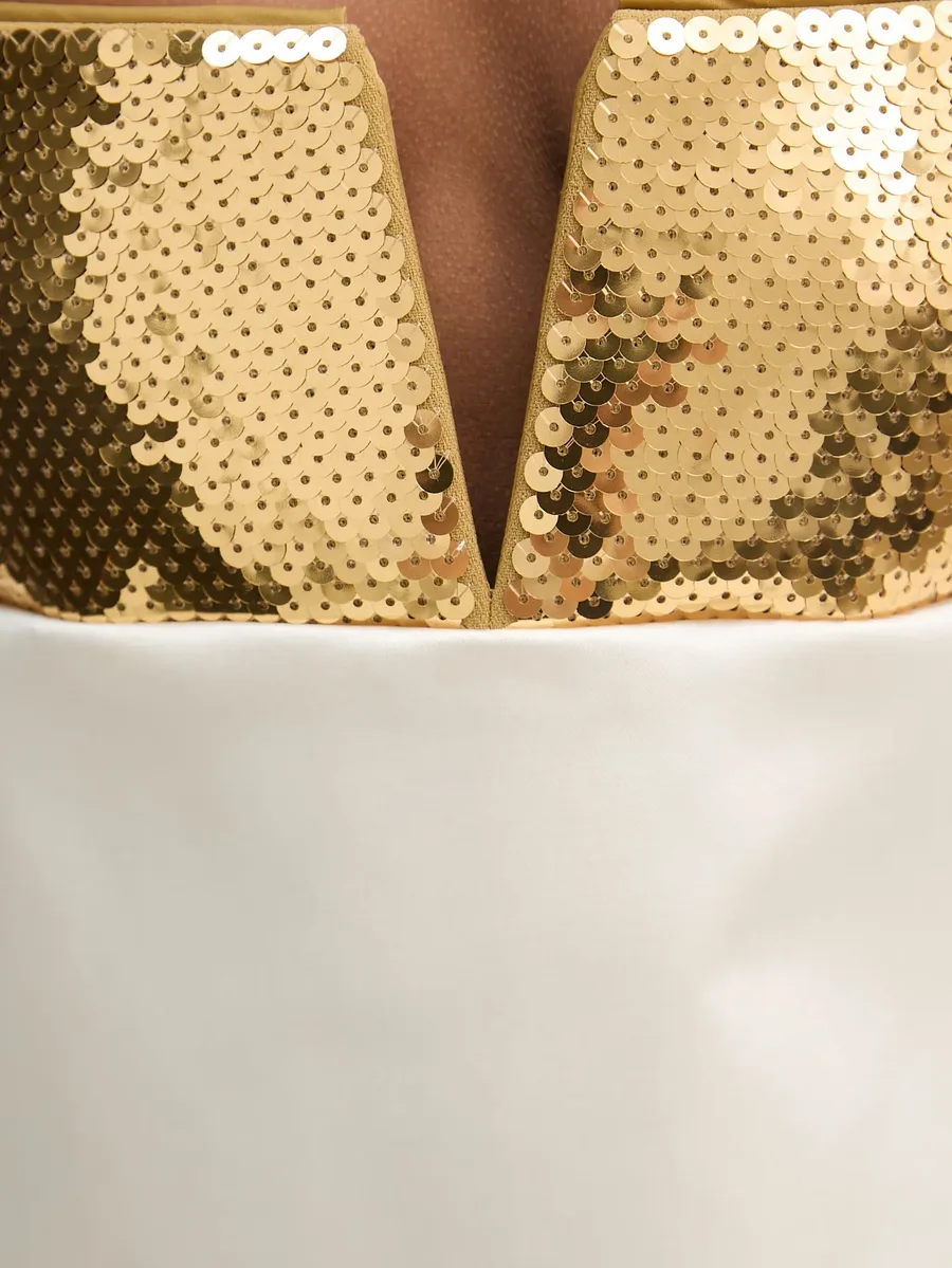 Cyra sequin-embellished A-line mini dress 4