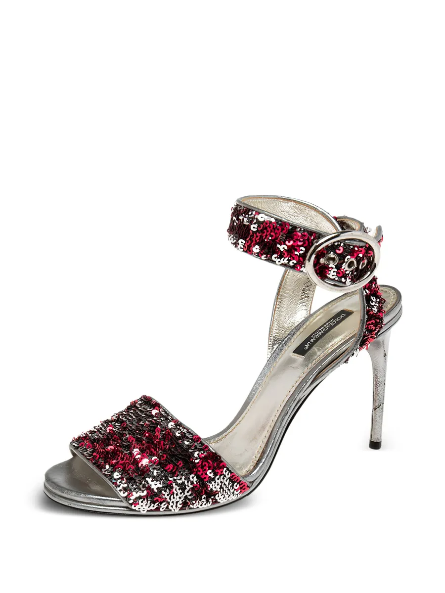 metallic heeled sandals 3