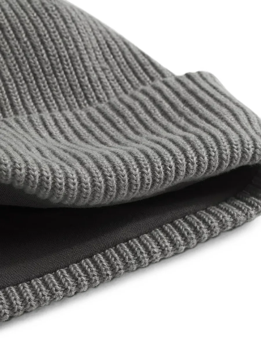 Salty rib-knit beanie hat 2