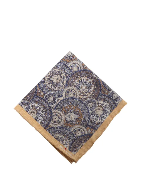 paisley-print silk square
