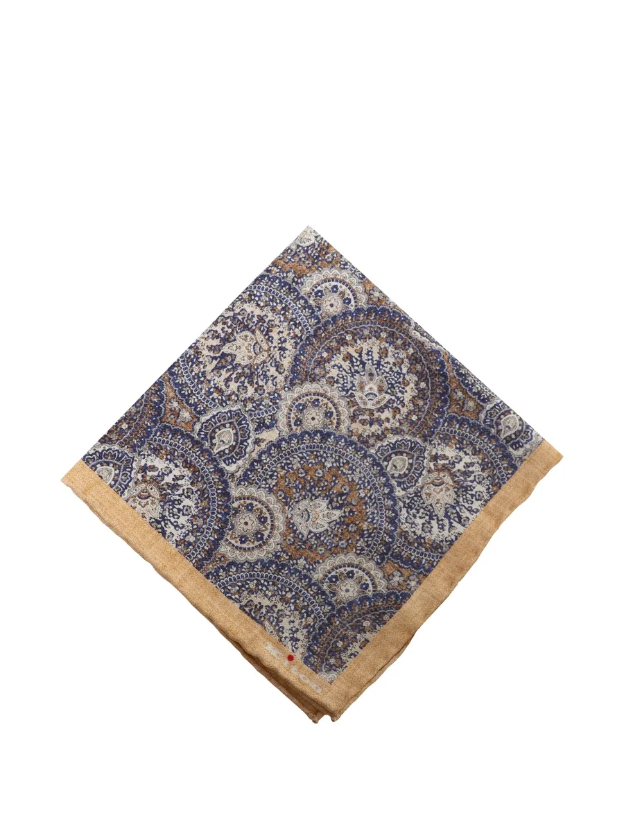 paisley-print silk square 1