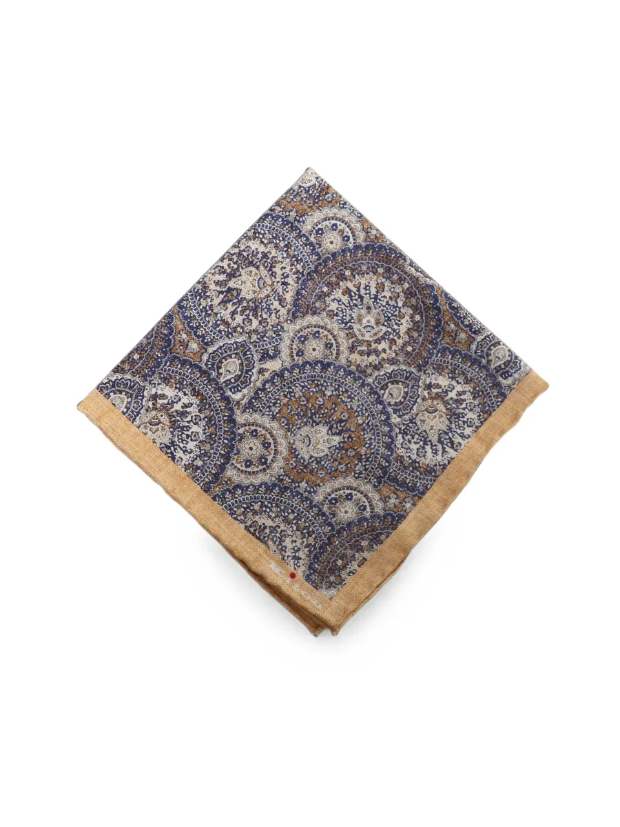 paisley-print silk square 2