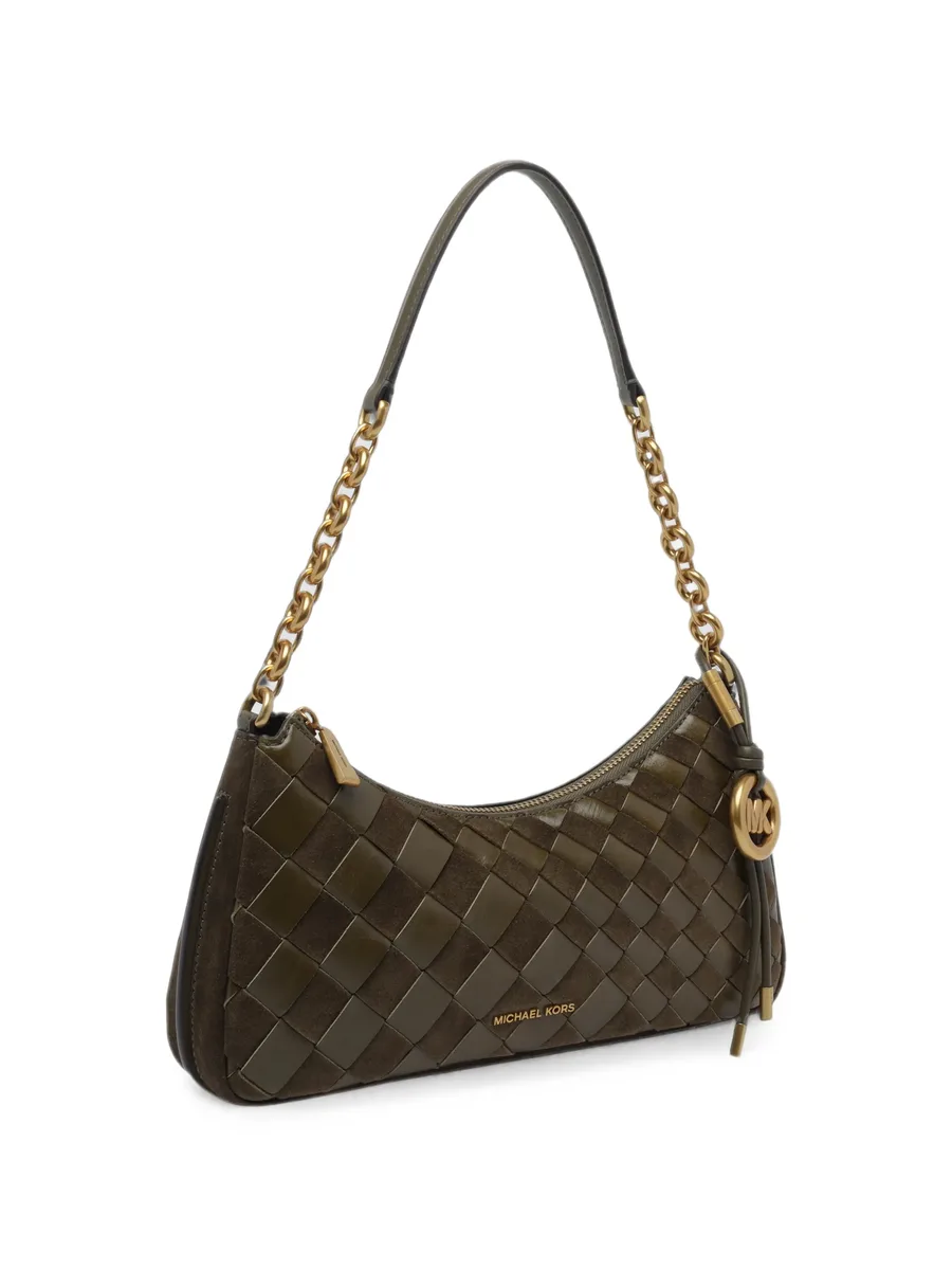 Nolita medium hand-woven leather chain pochette 3