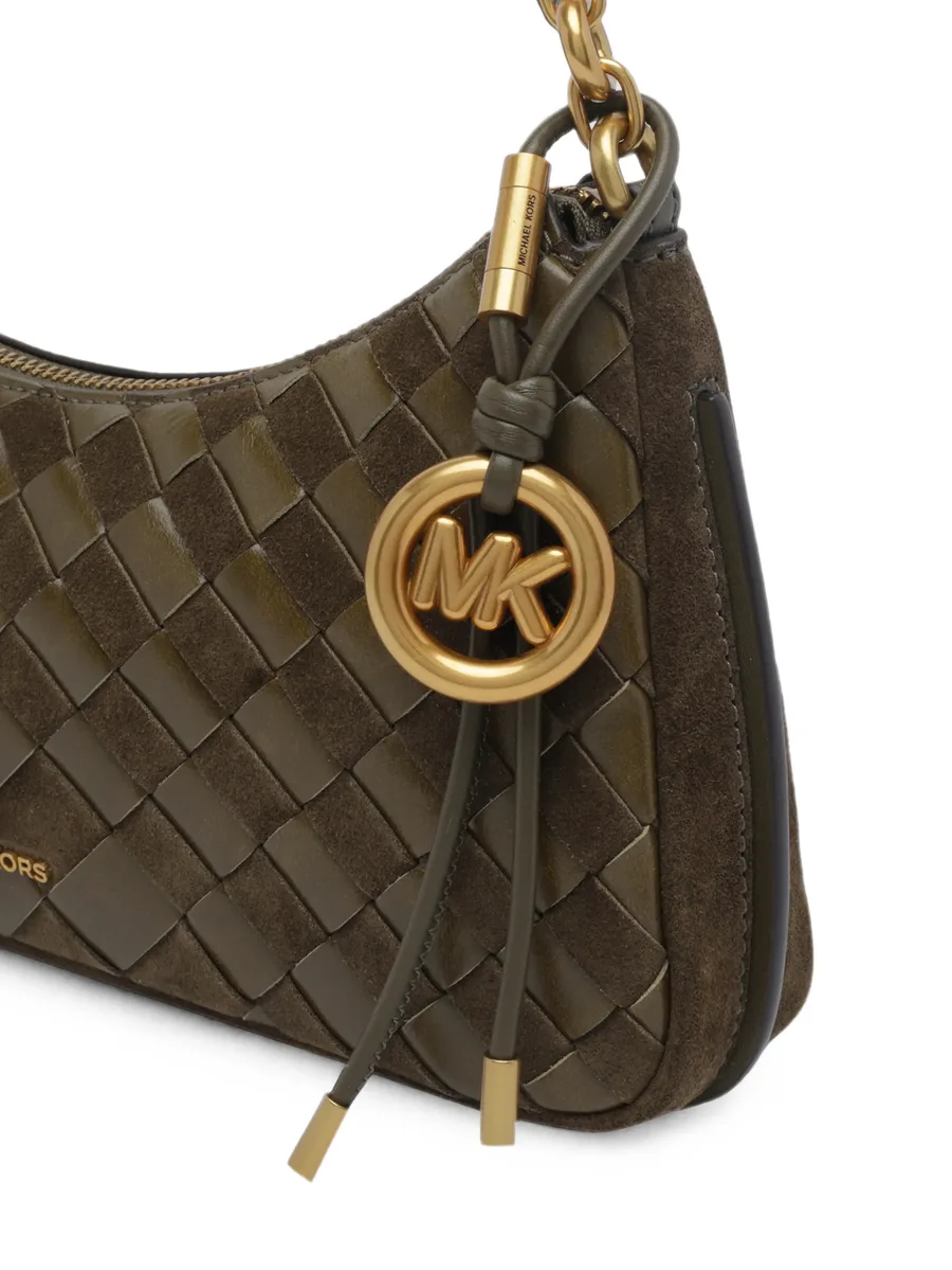 Nolita medium hand-woven leather chain pochette 4