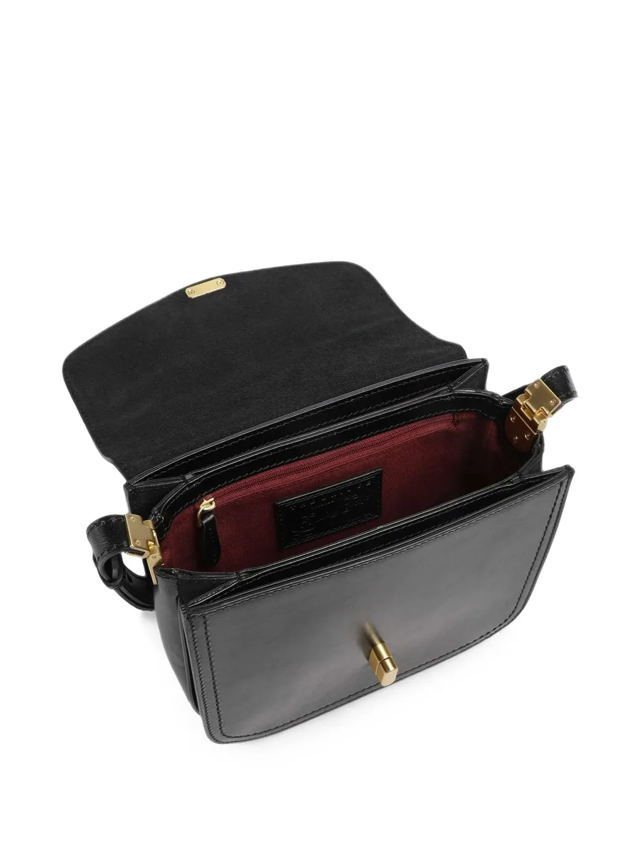 twist-lock leather shoulder bag 3