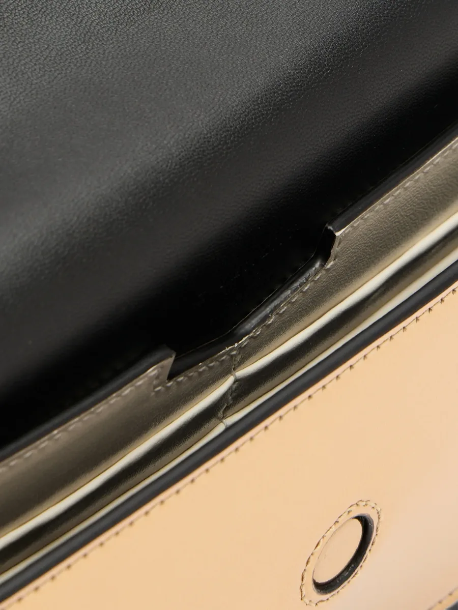 mini Antigona metallic leather shoulder bag 4
