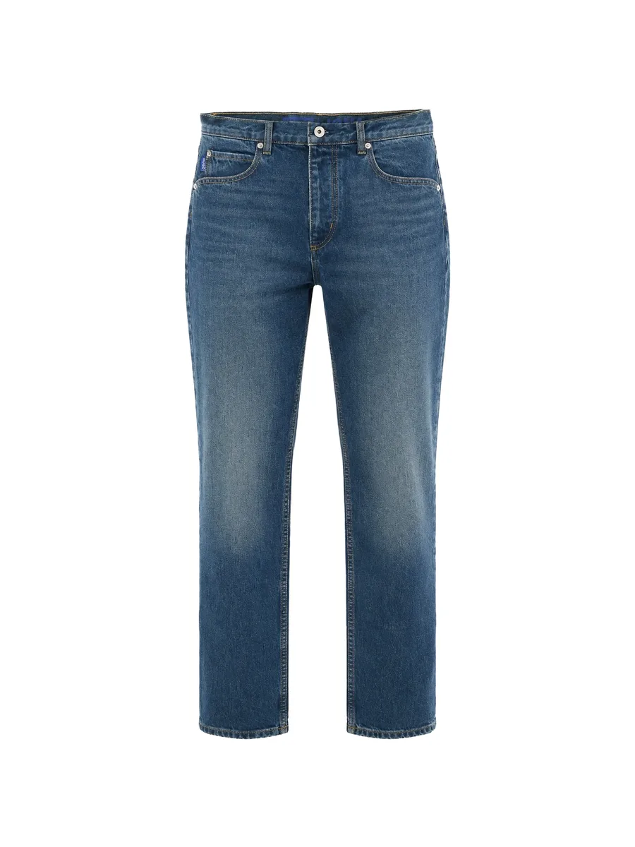 faded-effect straight-leg jeans 1