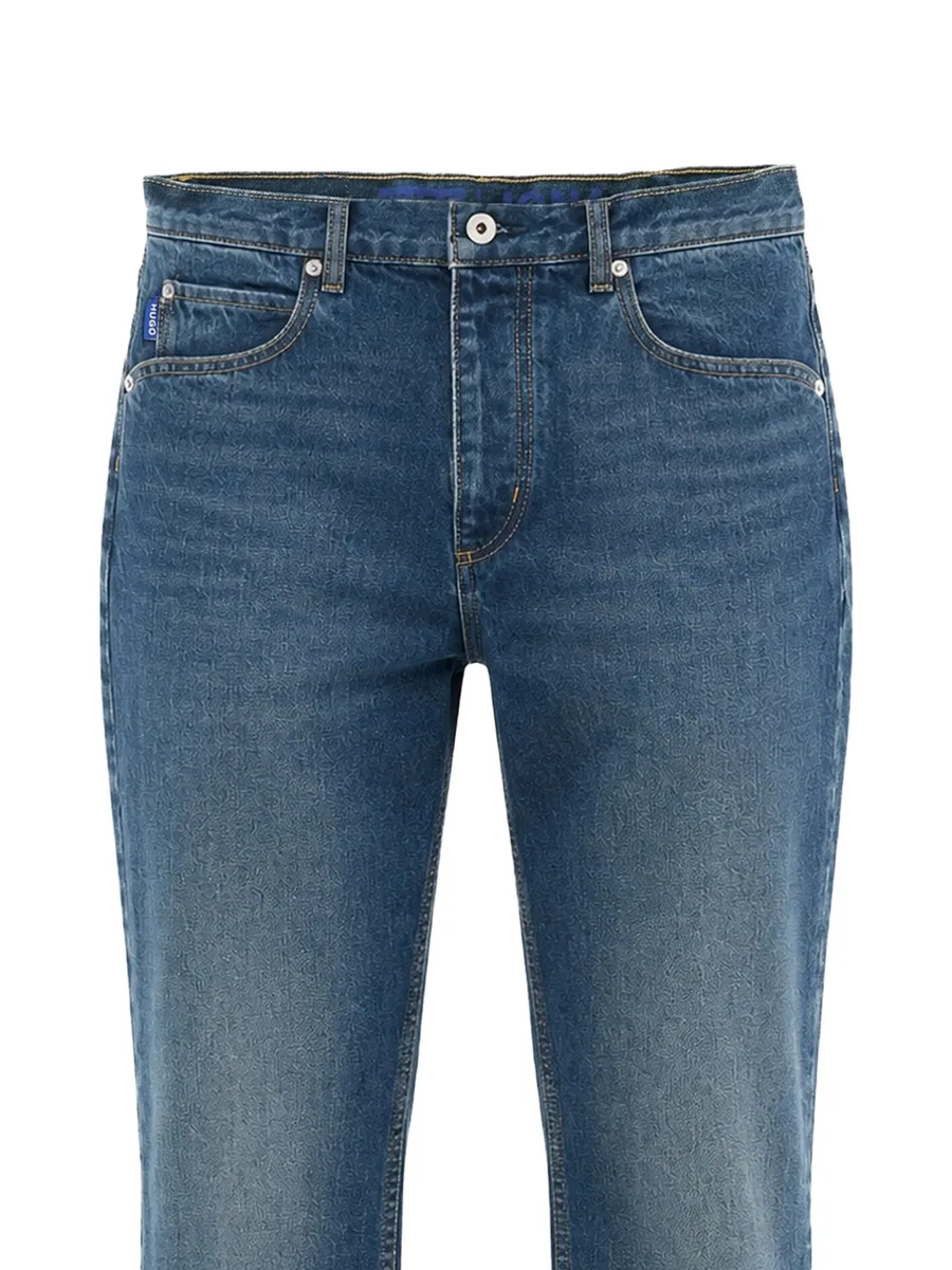 faded-effect straight-leg jeans 2