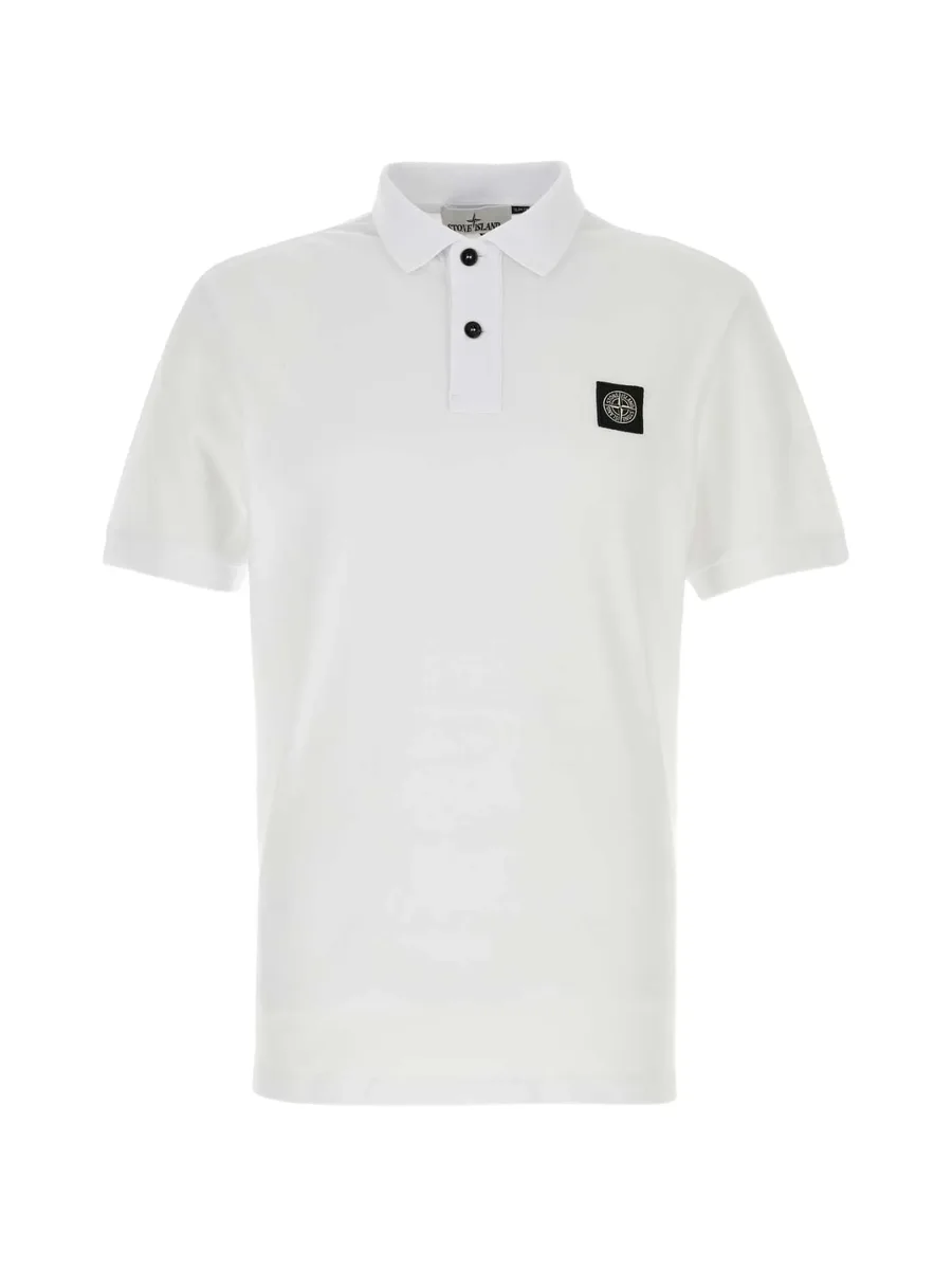 logo-patch short-sleeve polo shirt 1