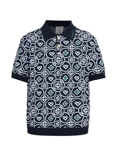 monogram polo shirt
