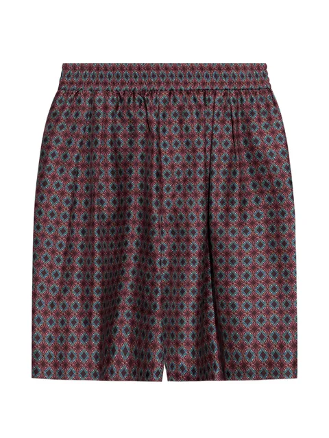 geometric-patternsilk shorts
