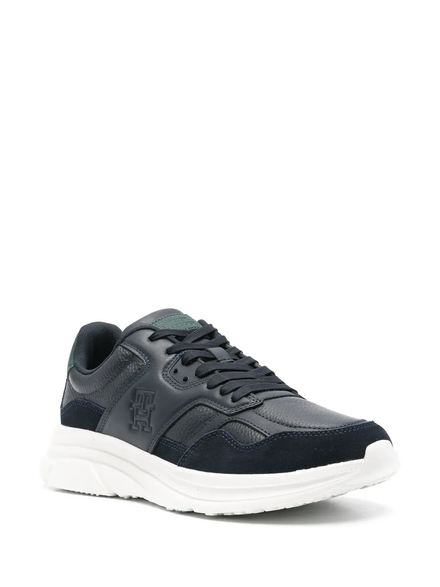 Modern leather chunky sneakers 4
