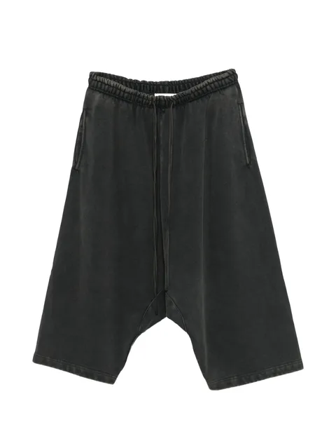 faded drop-crotch shorts