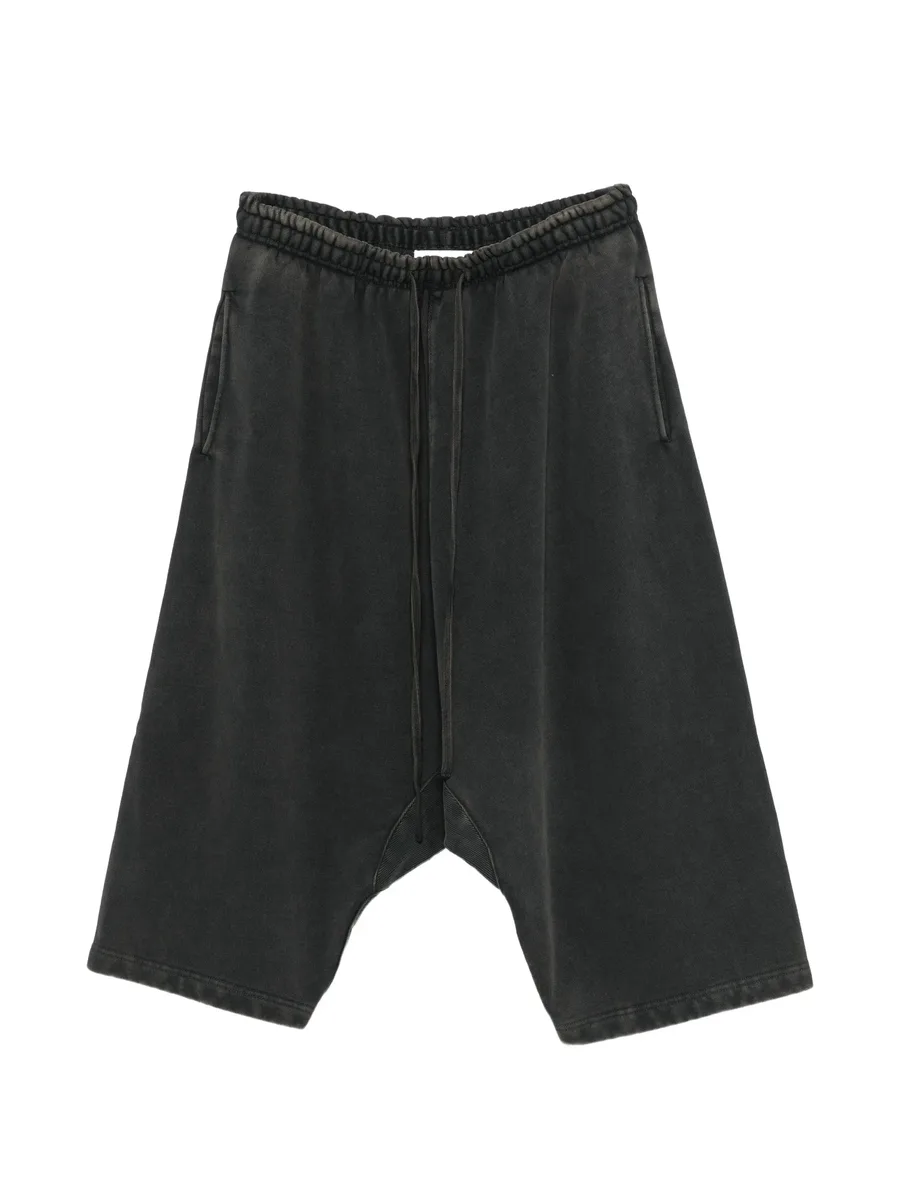 faded drop-crotch shorts 1