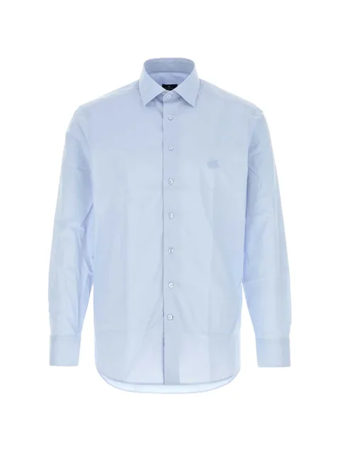 logo-embroidered shirt