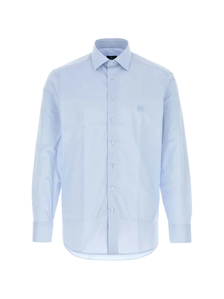 logo-embroidered shirt 1