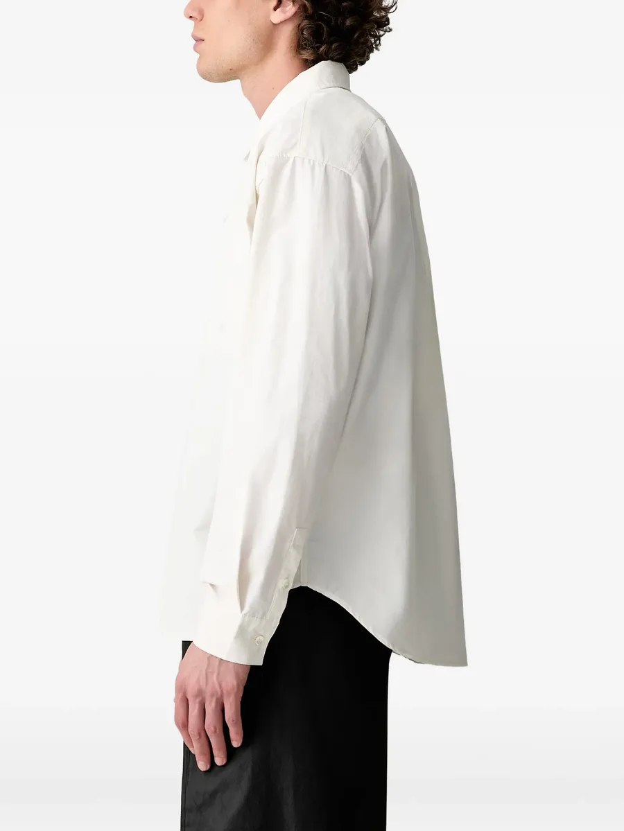 logo-embroidered chest-pocket shirt 4
