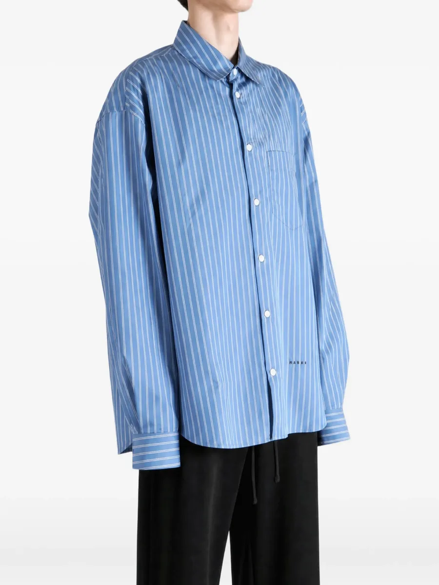 vertical-stripe long-sleeve shirt 2