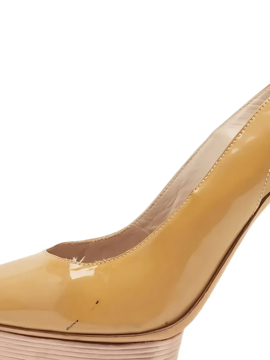 2023 Patent Leather Platform Slingback Shoes 4
