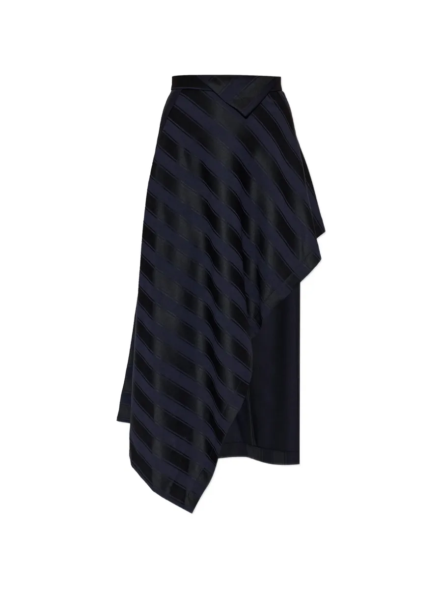 Cassandra striped asymmetric skirt 1