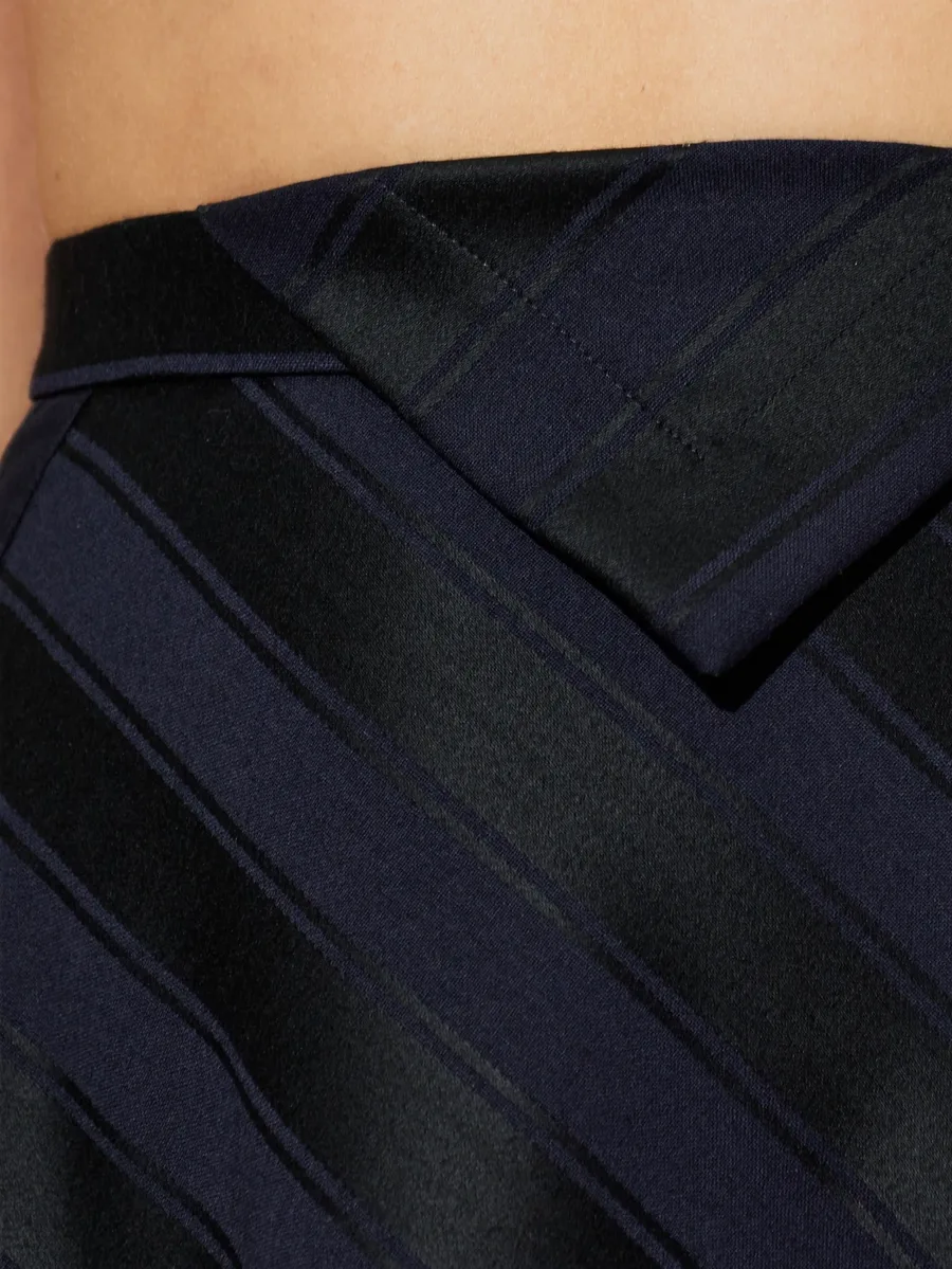 Cassandra striped asymmetric skirt 5