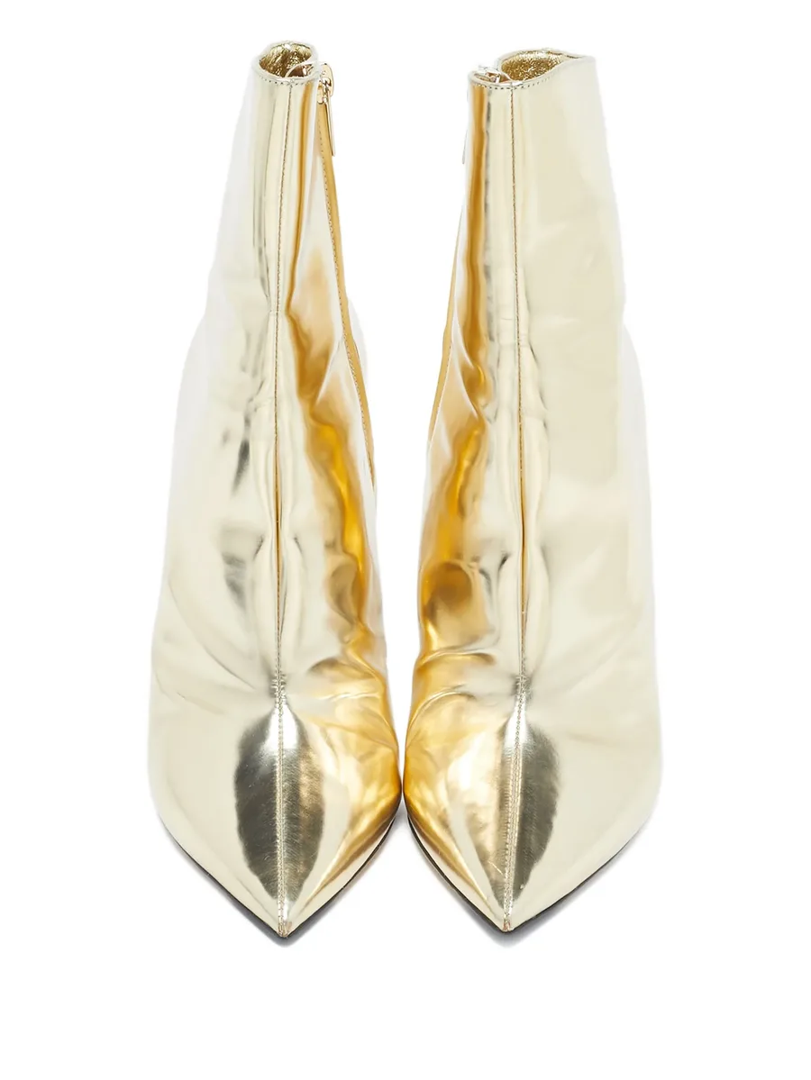 Hurley pointed-toe metallic boots 6