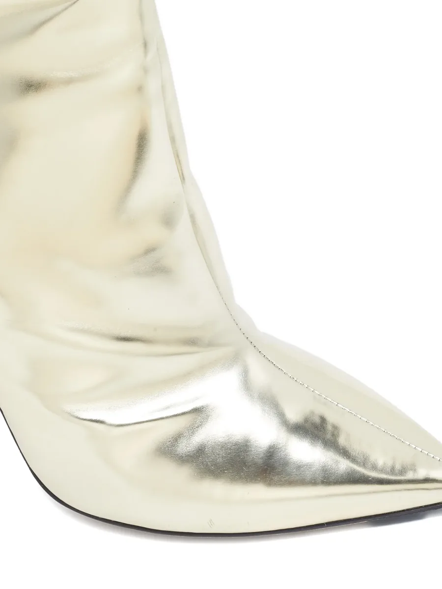 Hurley pointed-toe metallic boots 10