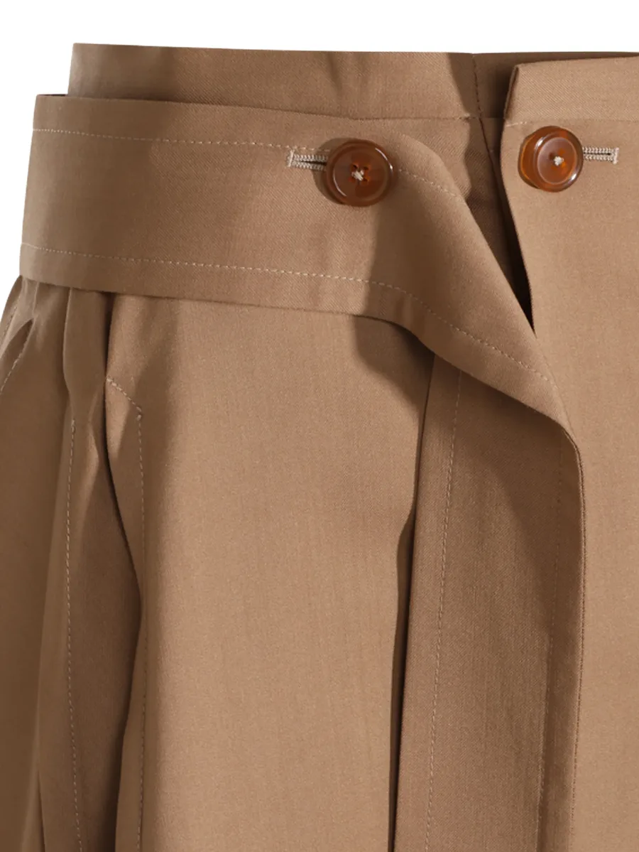 Megan Kilt layered wrap mini skirt 3