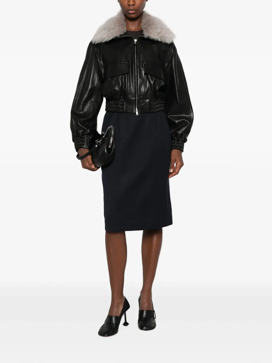 button-fastening midi skirt 2
