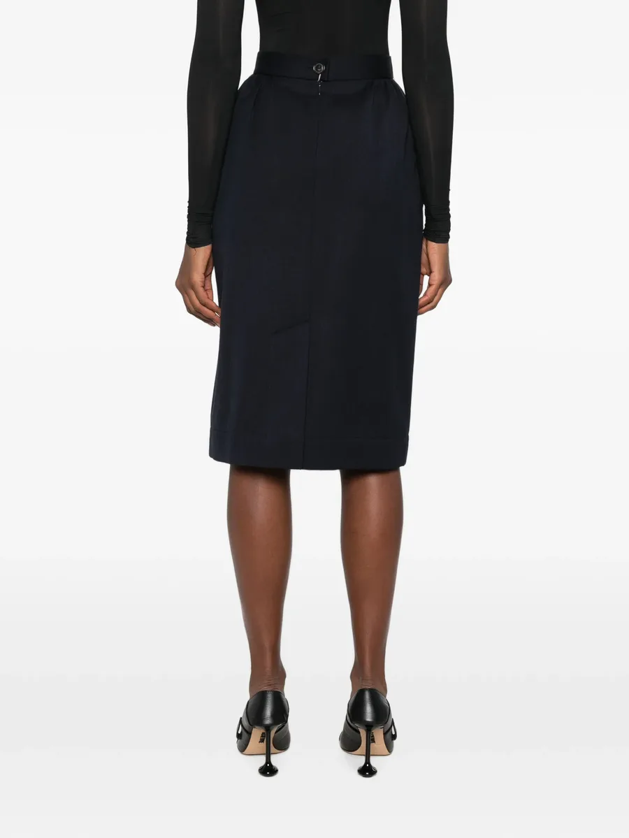 button-fastening midi skirt 4