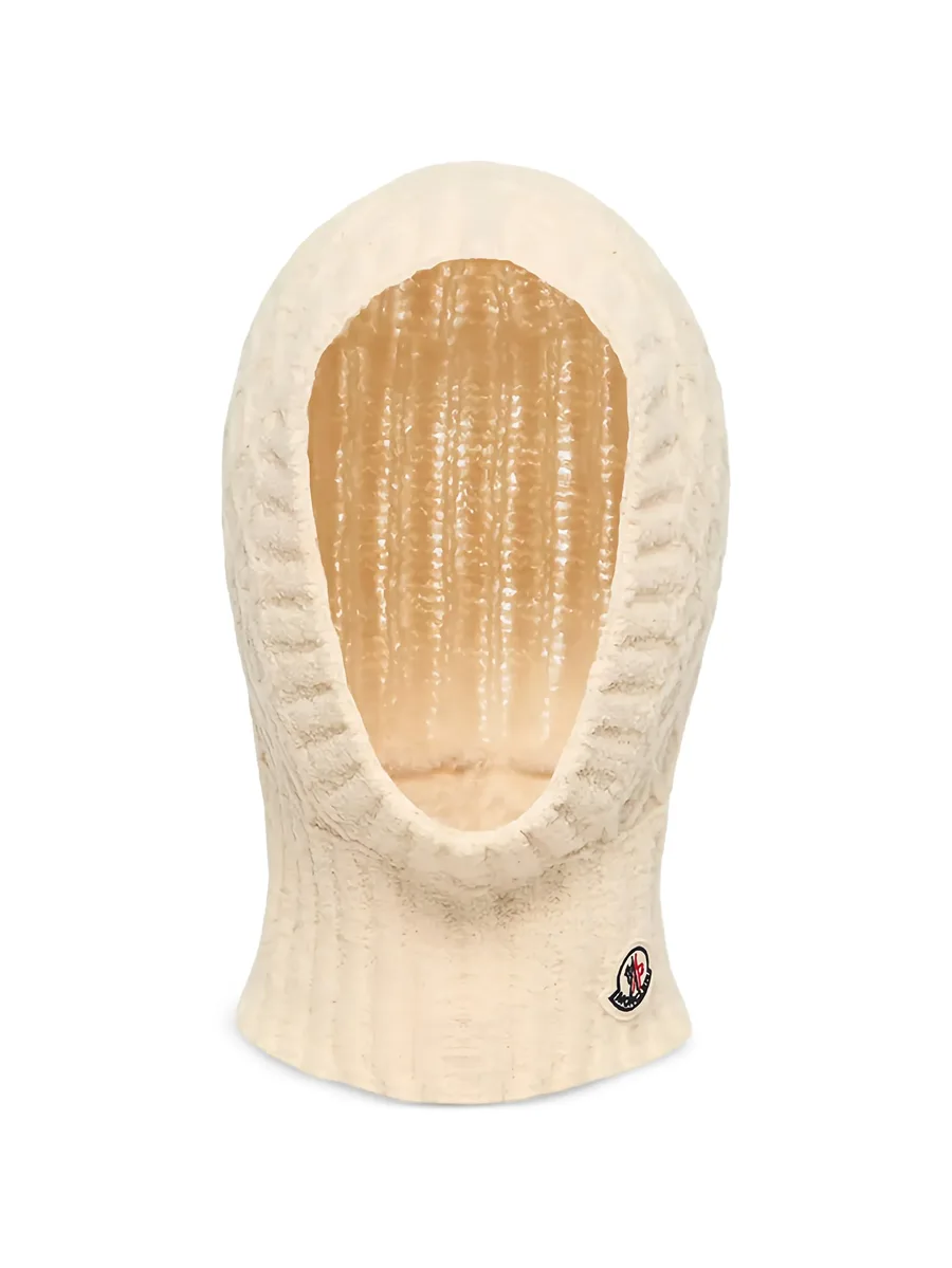 bouclé cable-knit balaclava 1
