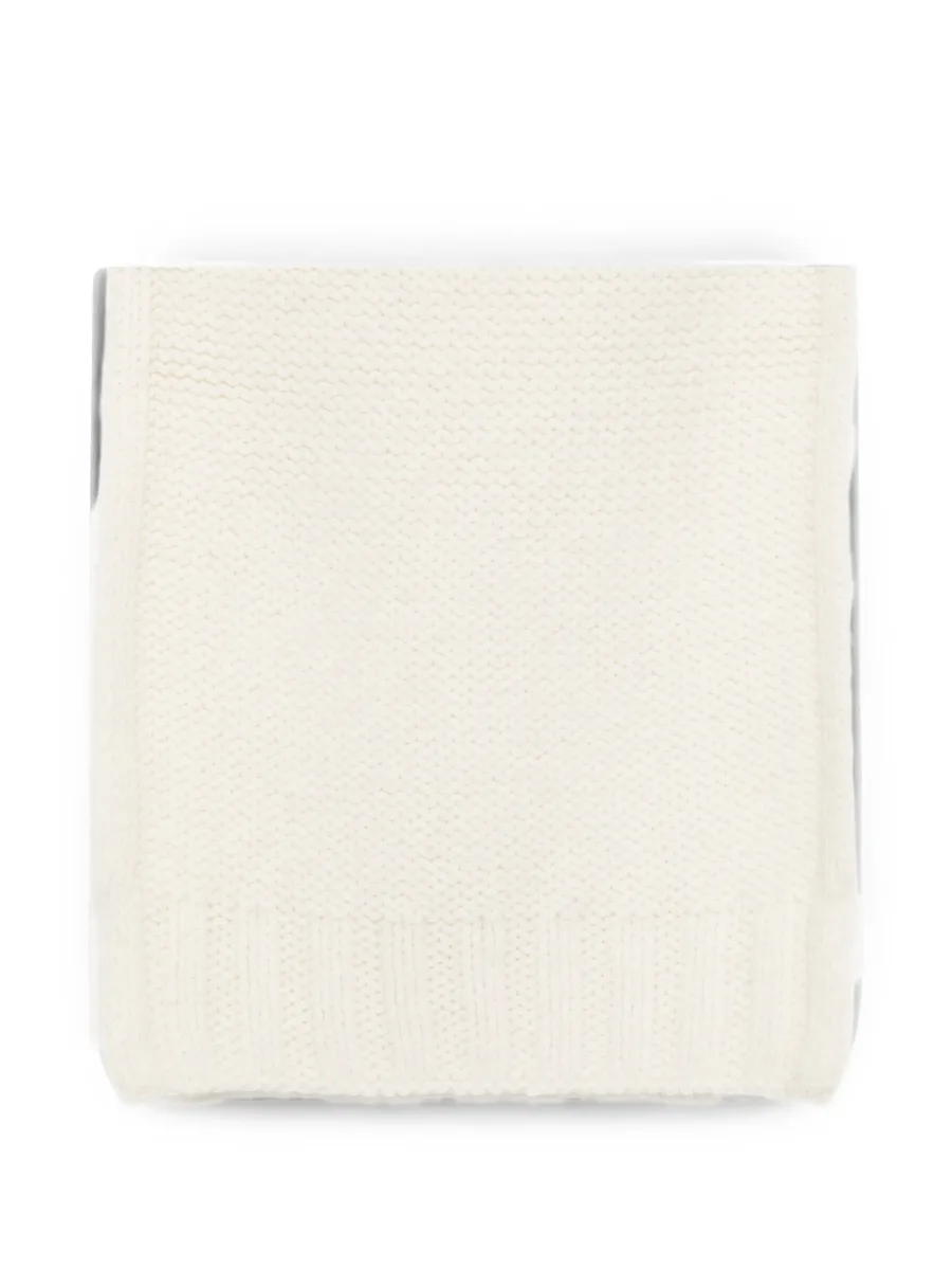 numeric signature knitted scarf 2