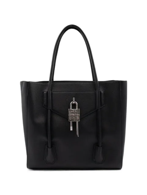medium Antigona Soft Lock padlock-detail tote bag