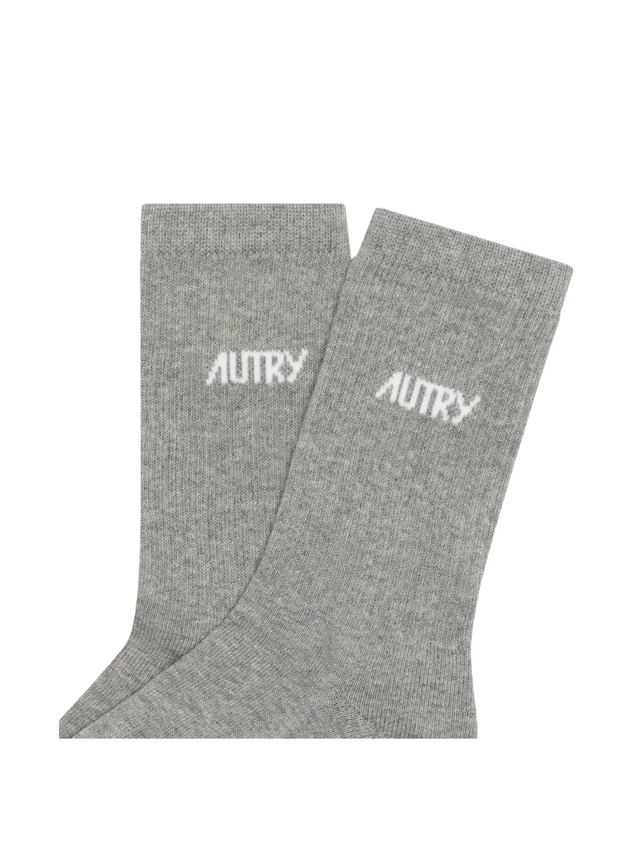 logo-intarsia star-print socks 2