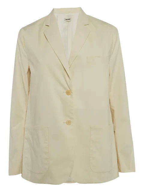 2024 single-breasted patch-pocket blazer