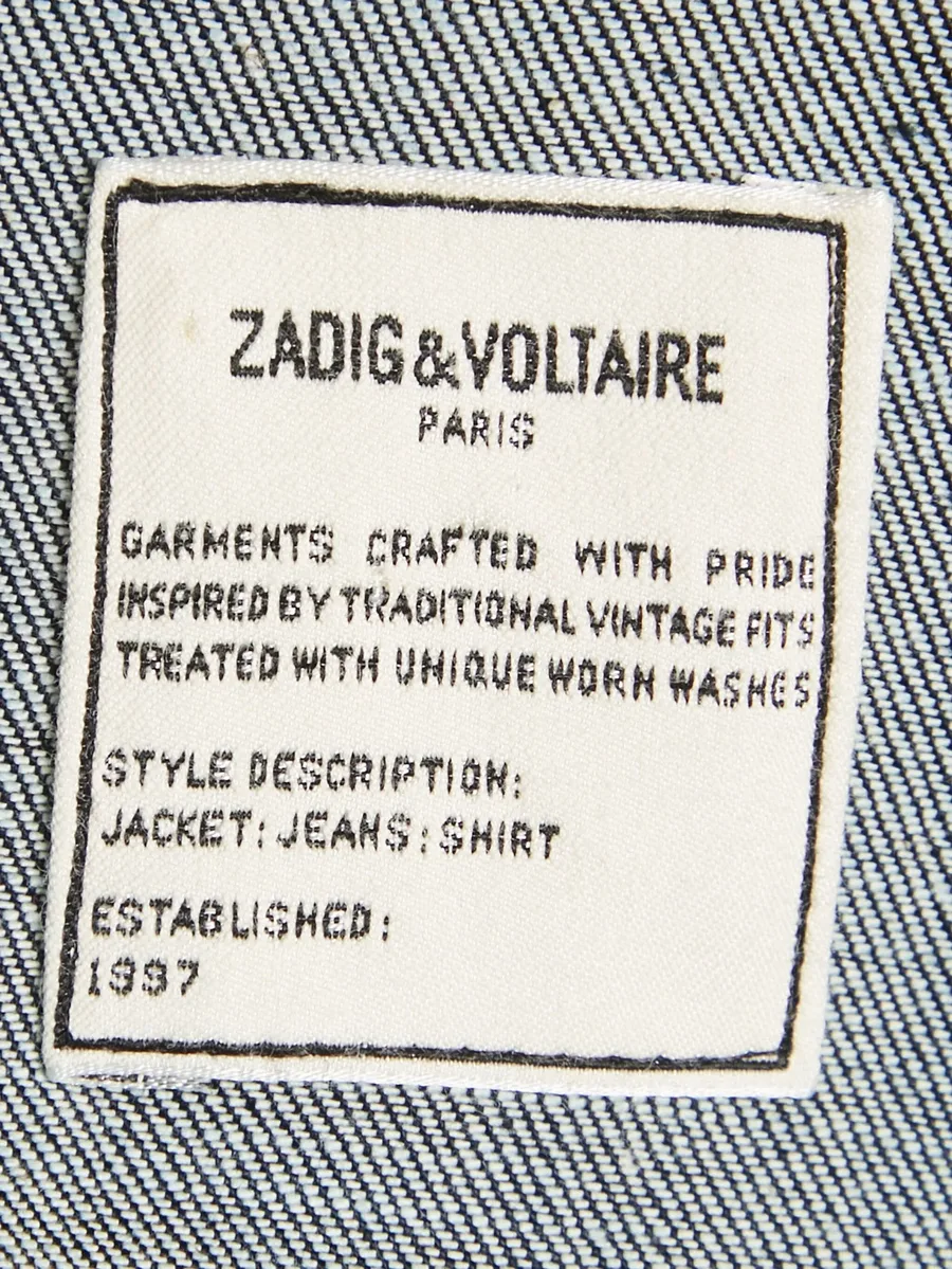 pre-owned buttoned-front denim jacket 9