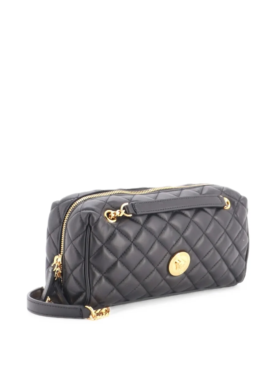 Medusa Chain Zip Shoulder Bag Quilted Leather crossbody bag 2