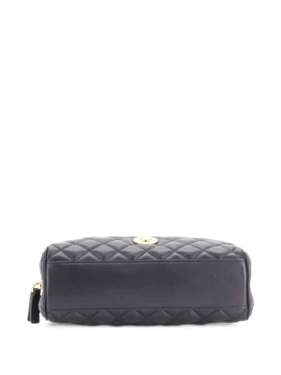 Medusa Chain Zip Shoulder Bag Quilted Leather crossbody bag 3