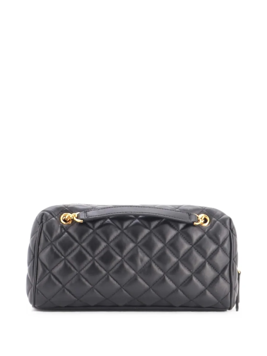 Medusa Chain Zip Shoulder Bag Quilted Leather crossbody bag 5
