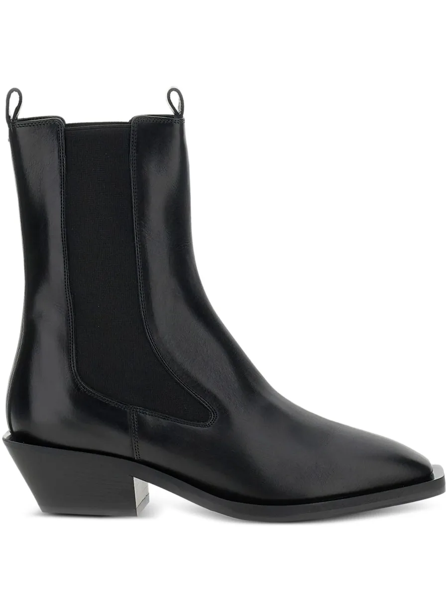 leather pointed-toe boots 2