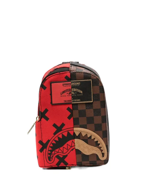 Divide & Conquer check-print backpack