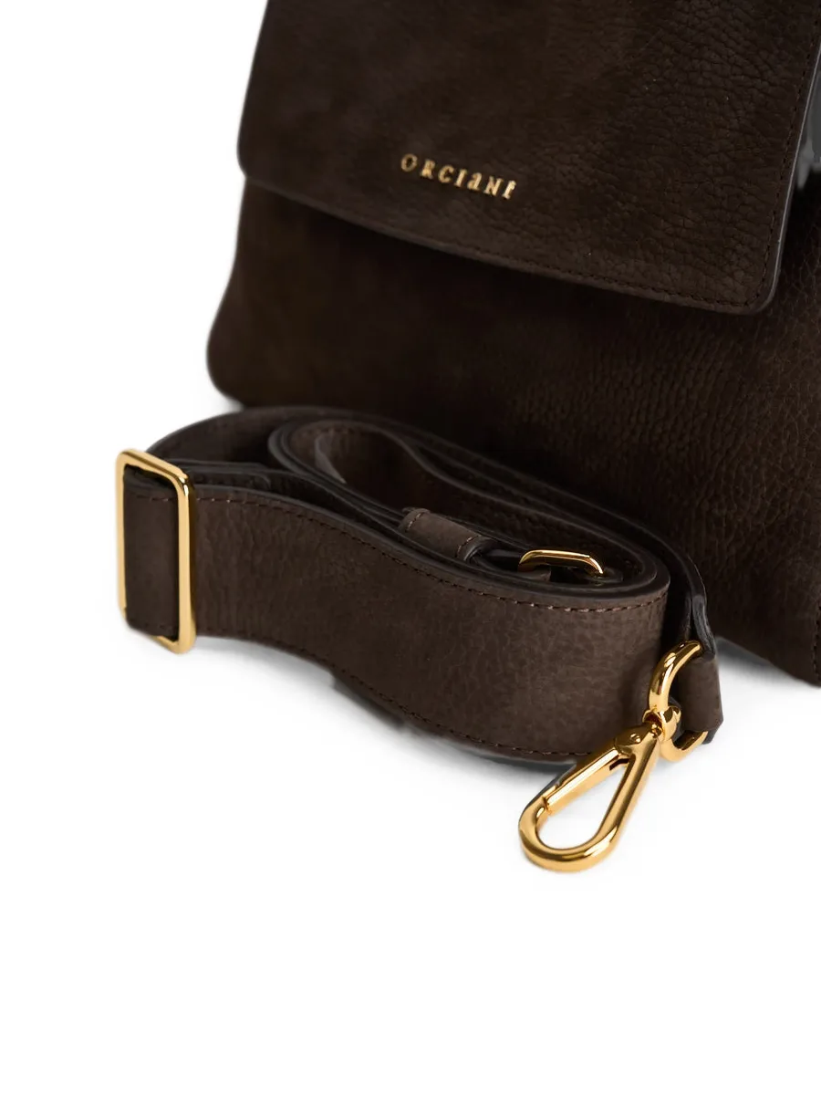 logo-lettering leather tote bag 6