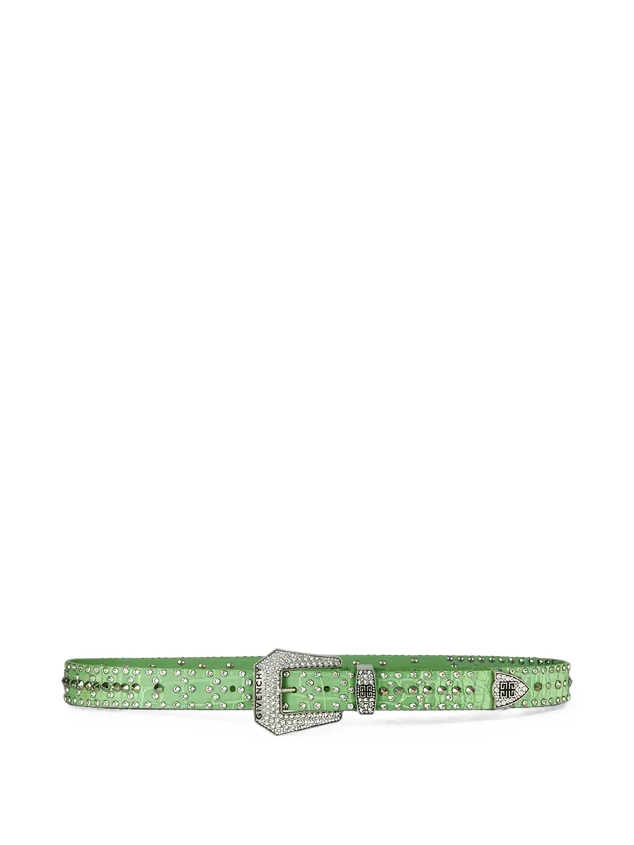 Cowboy crystal-embellished belt 1
