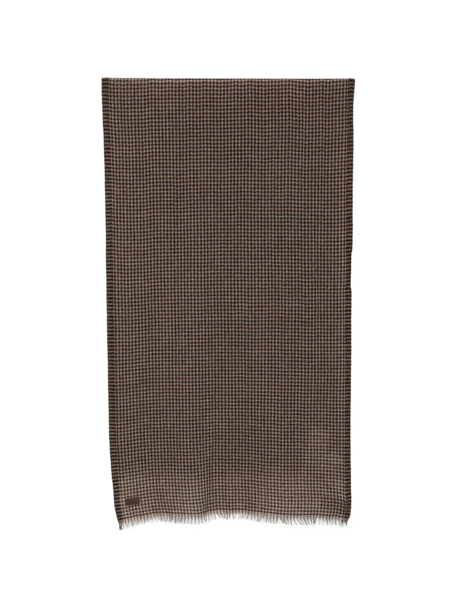 logo-patch scarf 1