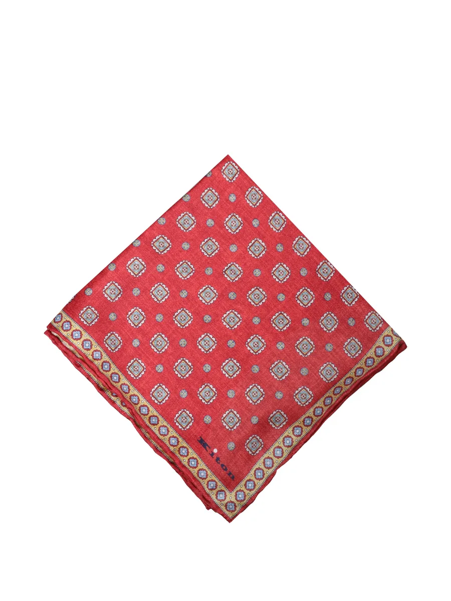 medallion-print silk handkerchief 2