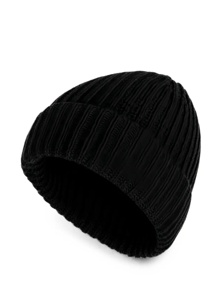 ribbed-knit beanie hat 1
